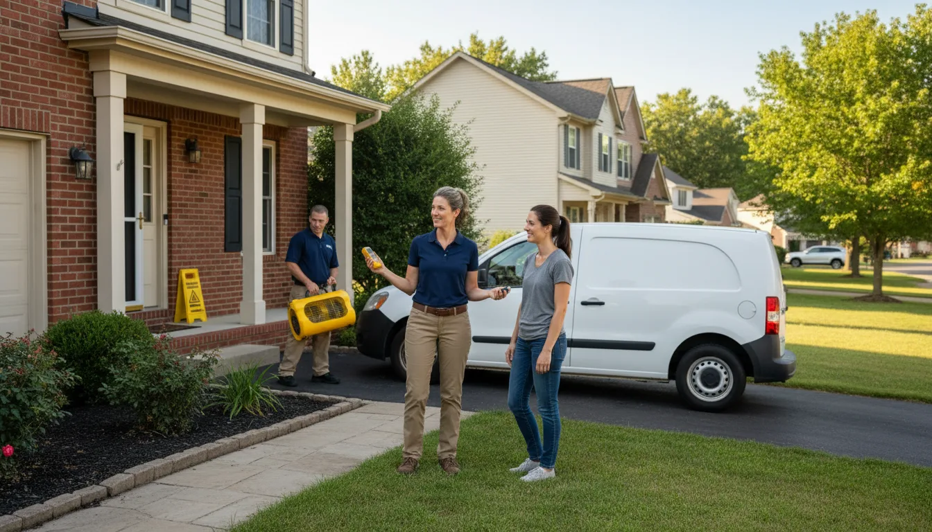Residential water damage restoration in Plainview, NY